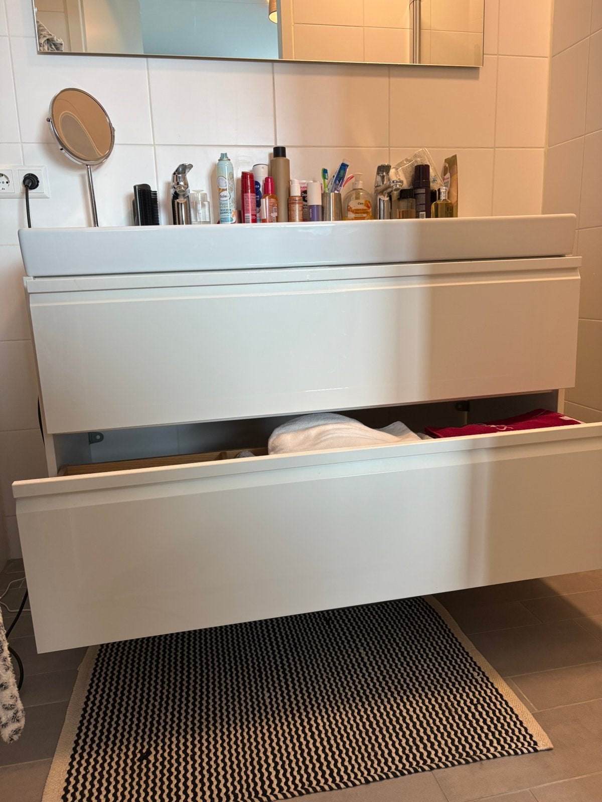 IKEA ÄNGSJÖN badkamermeubel, Huis en Inrichting, Ophalen, 100 tot 150 cm, Zo goed als nieuw, Minder dan 100 cm