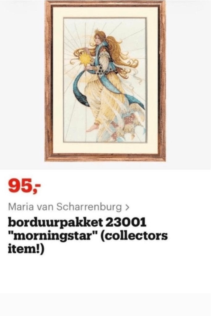 BORDUURPAKKET MARIA VAN SCHARRENBURG MORNINGSTAR, Verzenden, Nieuw, Handborduren, Borduurpakket