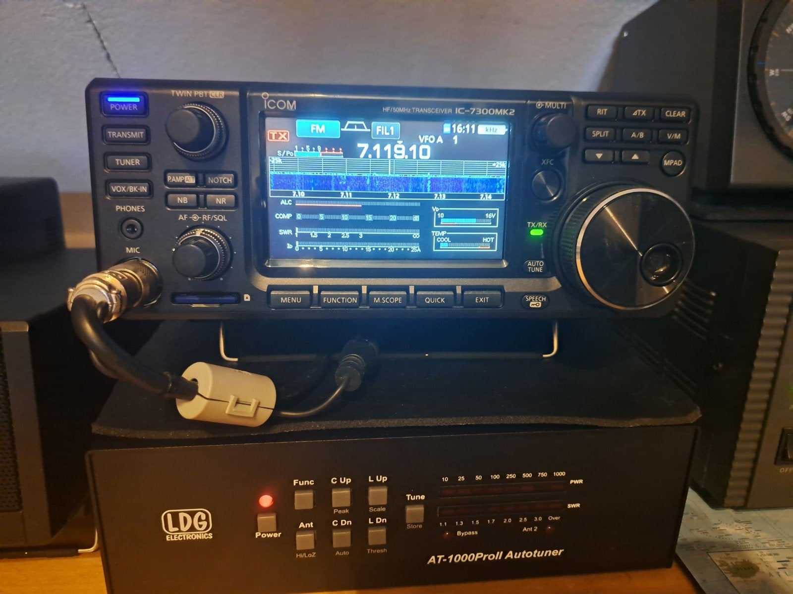 Icom IC-7300MK2 +SP-38 nieuw!!!, Ophalen, Zo goed als nieuw