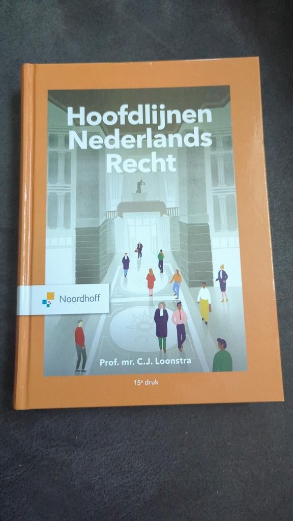 Hoofdlijnen Nederlands Recht - 15e druk, Zo goed als nieuw, Prof. mr. C.J. Loonstra, Gamma, HBO
