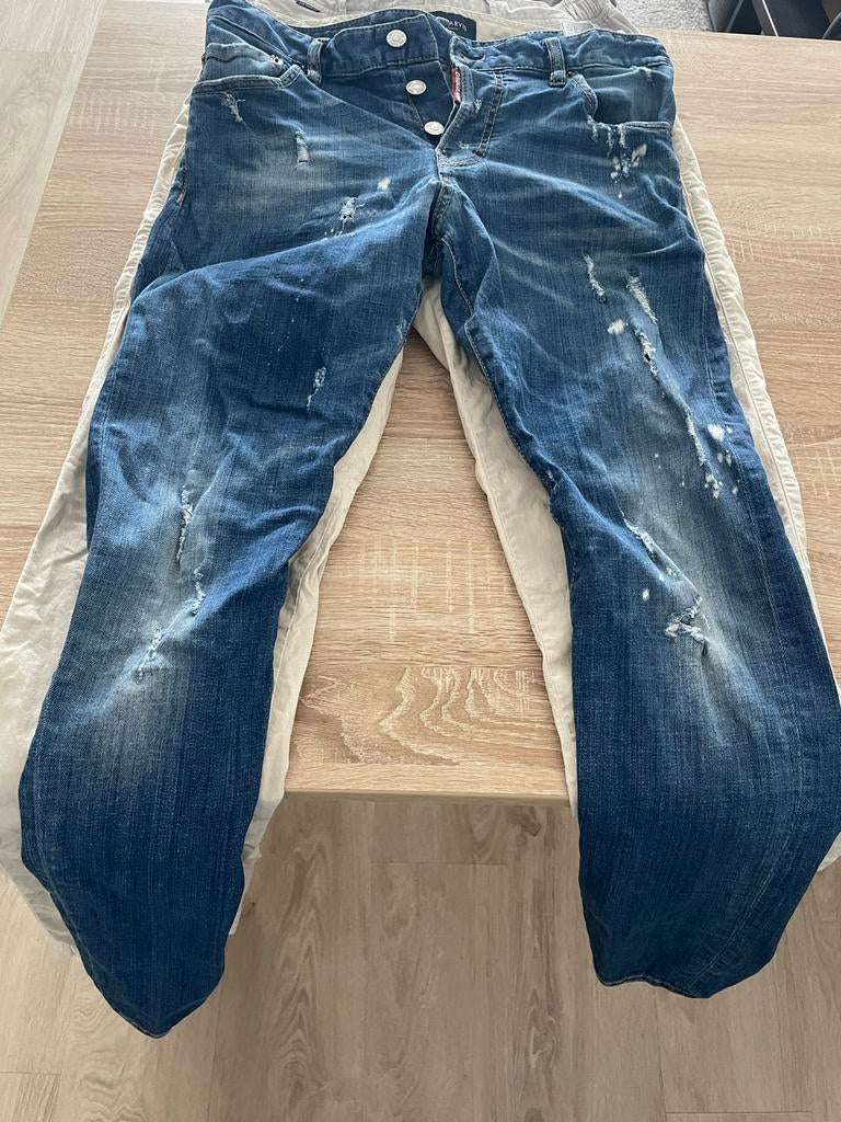 Dsquared2 Jeans - Gedragen, Blauw, W32 of kleiner, Ophalen of Verzenden, Gedragen, Blauw, W32 (confectie 46) of kleiner