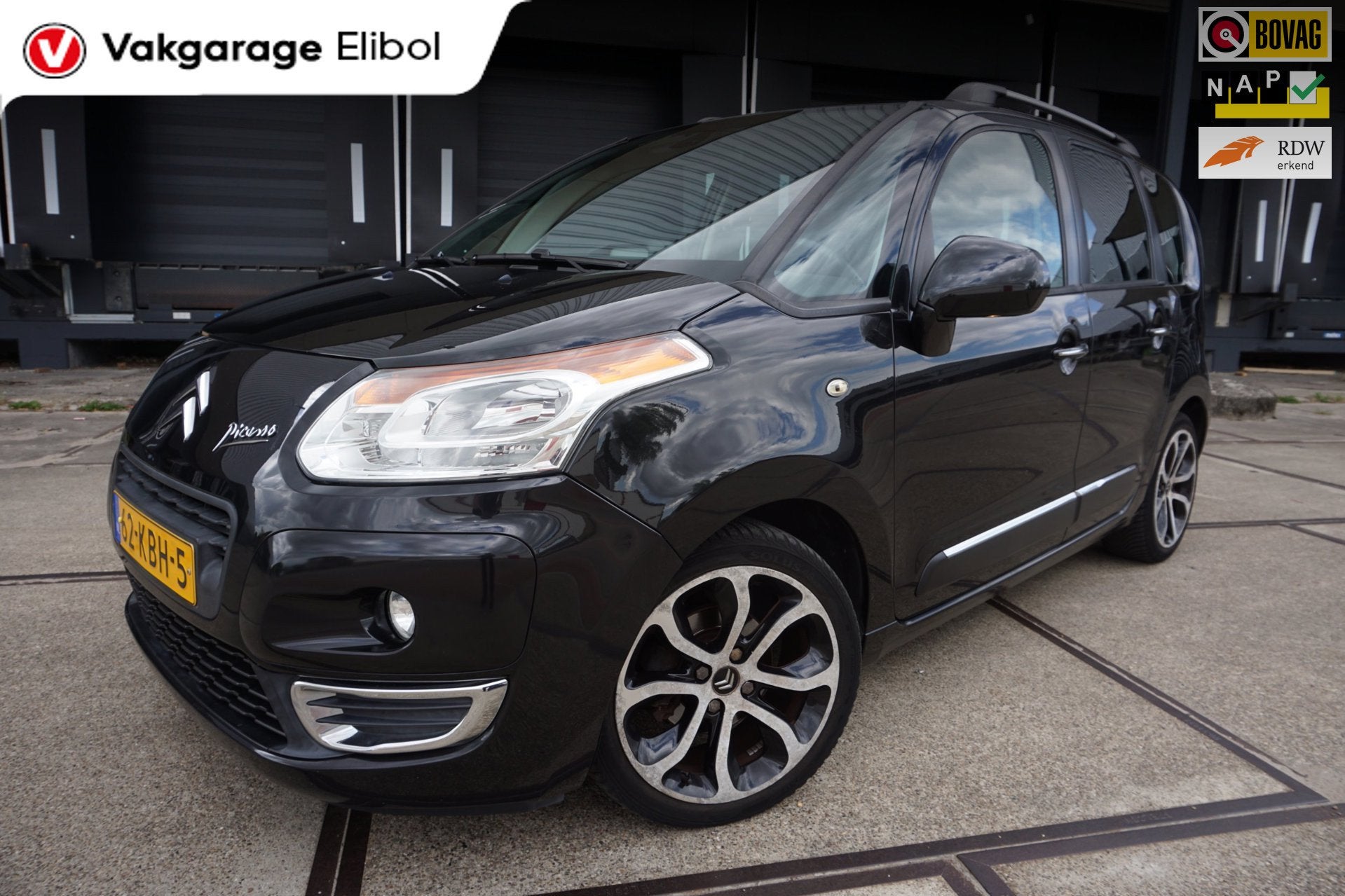 Citroen C3 Picasso 1.4 VTi Exclusive, Auto's, Citroën, Voorwielaandrijving, Gebruikt, Zwart, Zwart