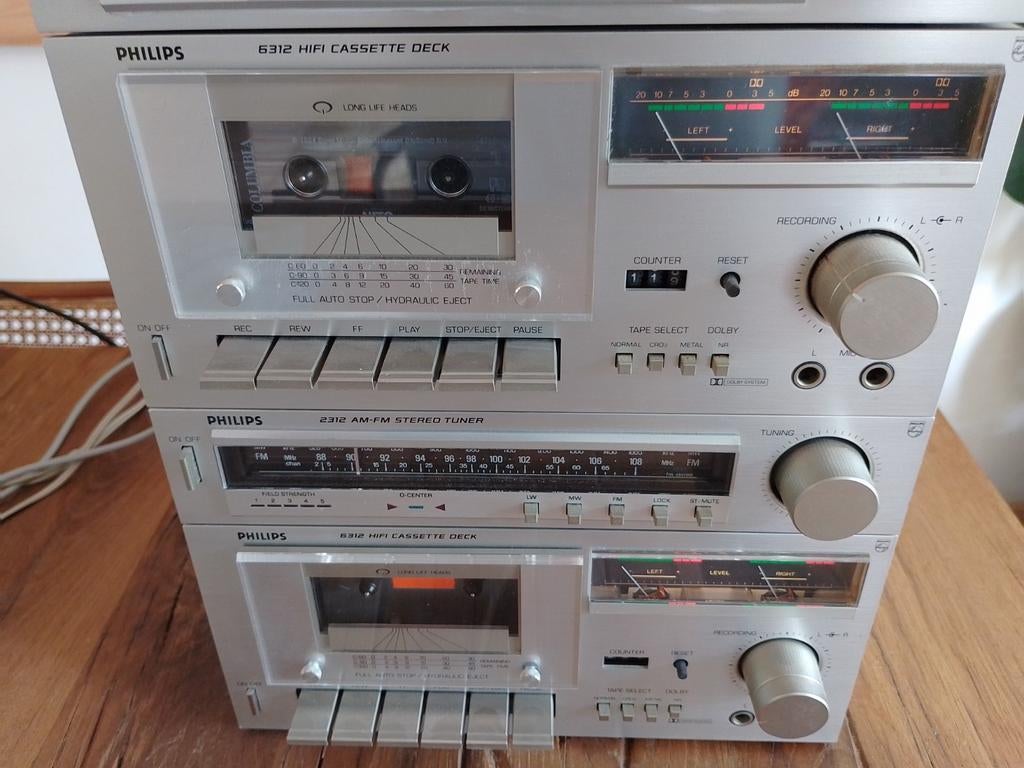 Philips Cassettedecks en tuners te koop, Audio, Tv en Foto, Ophalen, Cassettedeck, Philips