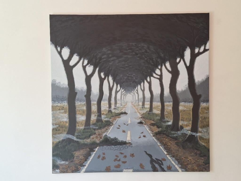 Schilderij Eikenlaan Charlot Scholten, Ophalen