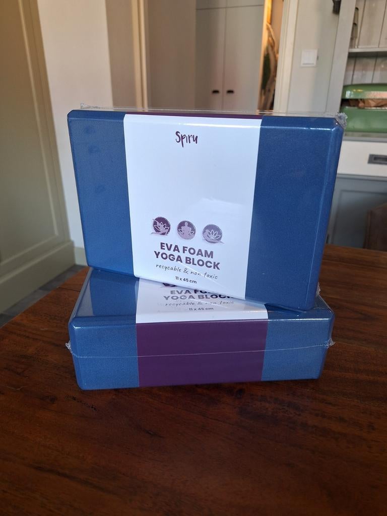 Yoga blokken blauw, Ophalen of Verzenden, Nieuw