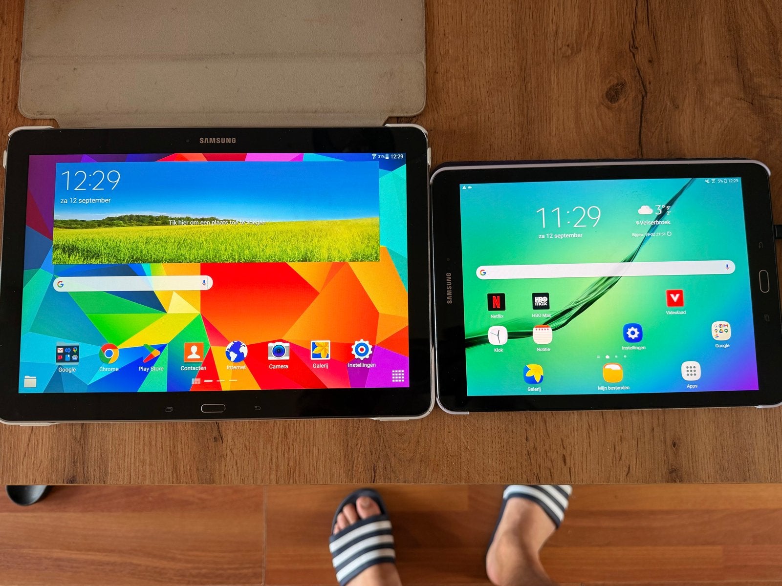 Twee Samsung tablets (Galaxy Tab S2 en Tab Pro), 10 inch, Gebruikt, Ophalen of Verzenden, 16 GB