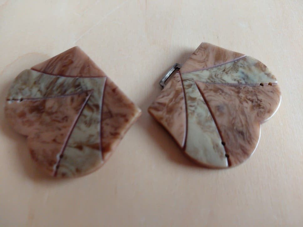 Franse Art Deco Gesp van Galaliet., Ophalen of Verzenden, Dames