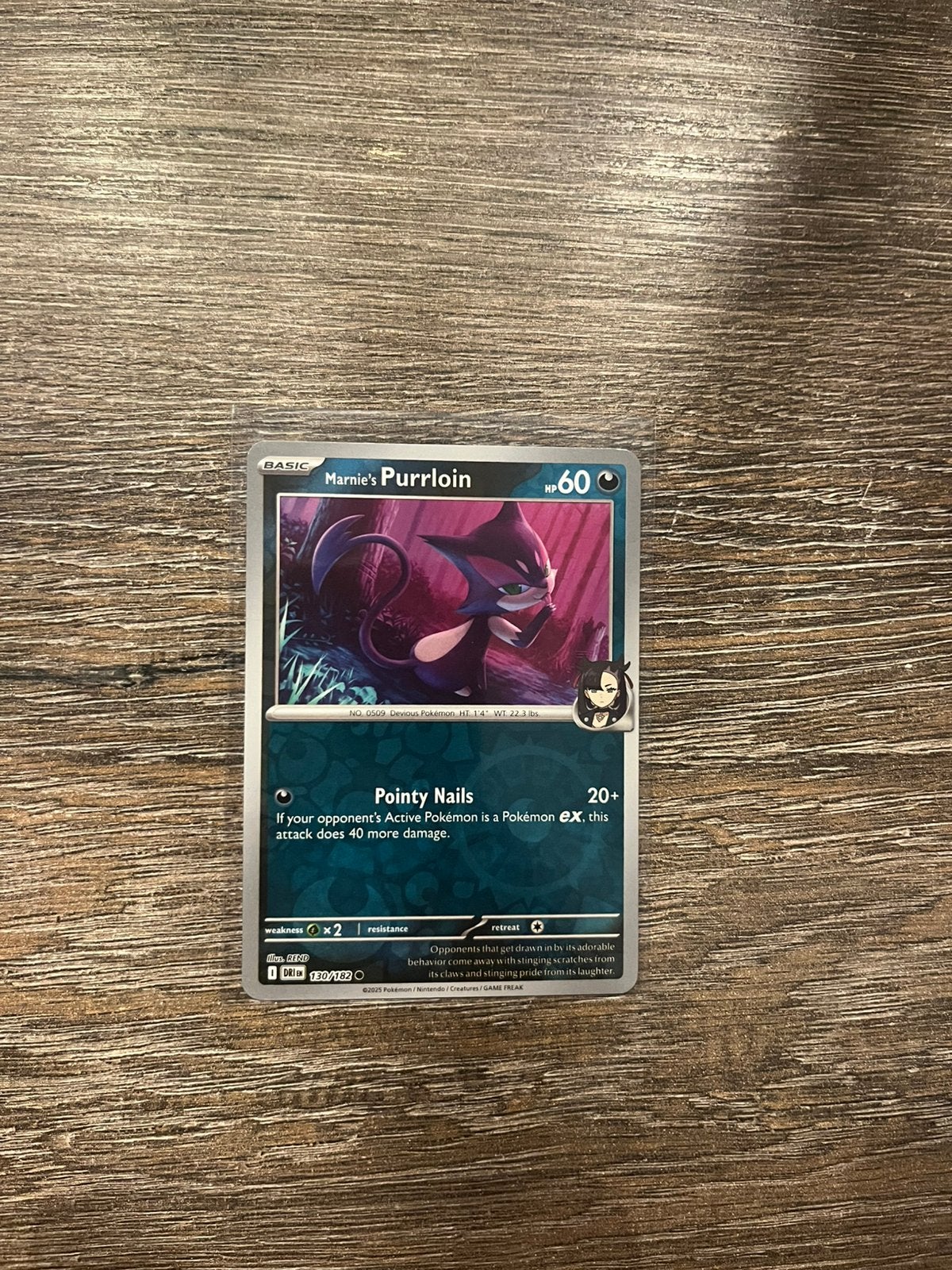 Marnie’s Purrloin DRI 130/182 reverse holo, Ophalen of Verzenden, Zo goed als nieuw