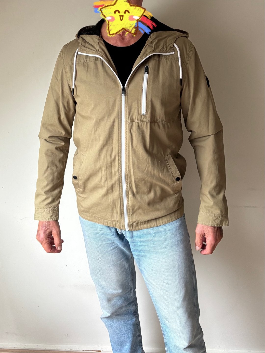 Only & Sons Gevoerde Tussenjas met Capuchon - Maat M, Ophalen of Verzenden, Nieuw, Maat 48/50 (M), Beige