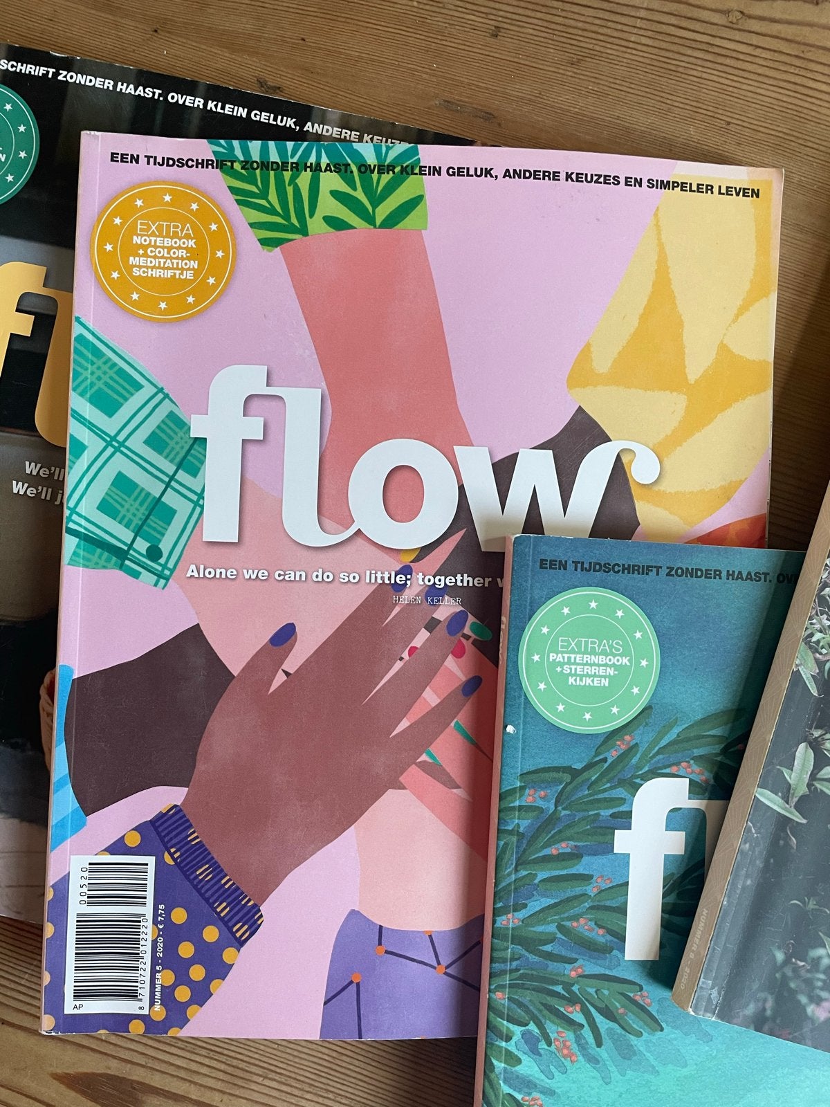 6 Flow tijdschriften met vakantieboek 2020, Ophalen of Verzenden, Gelezen, Glossy