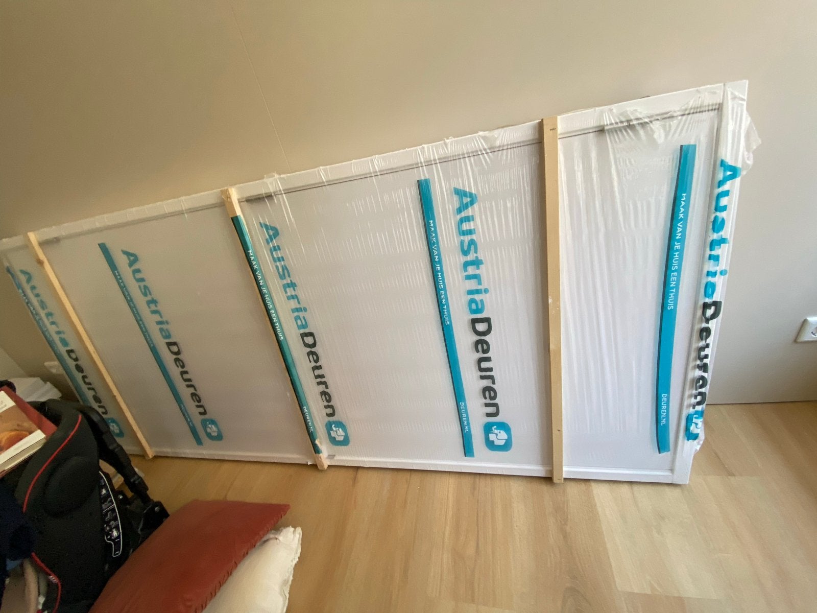 Nieuwe Kant-en-klare Deur/Kozijn Combinatie Wit Gegrond, Ophalen, 80 tot 100 cm, Binnendeur, Nieuw