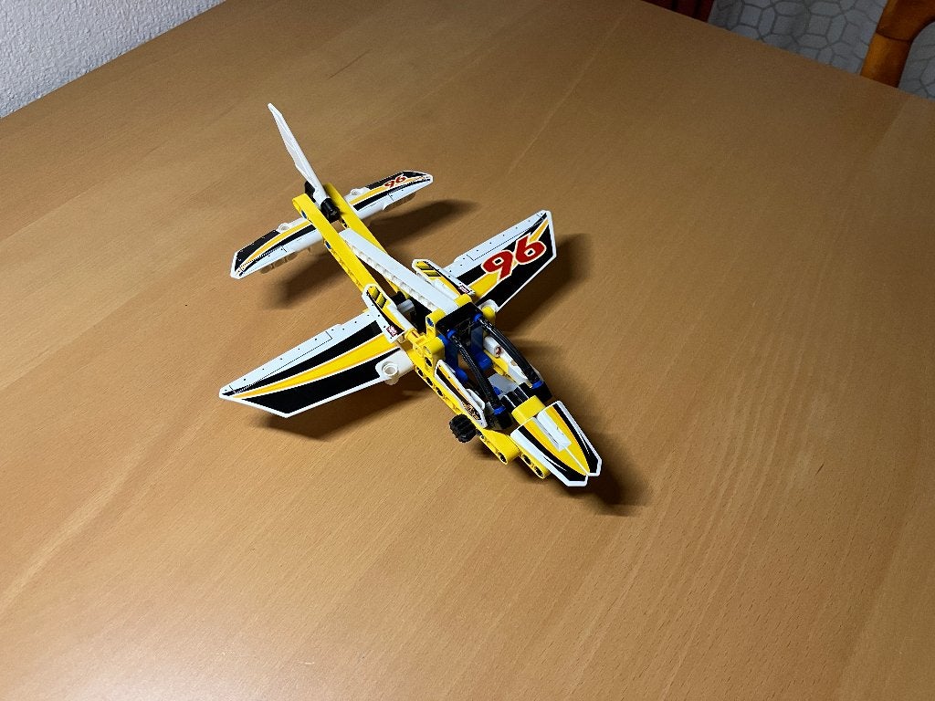 Lego Technic 42044 Straaljager, Gebruikt, Lego, Inclusief instructies, Ophalen of Verzenden