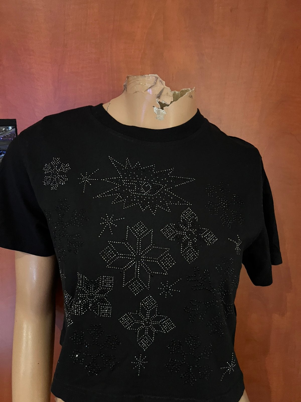 DIESEL shirt met strass maat m origineel zgan, Maat 38/40 (M), Zwart, G, Ophalen of Verzenden