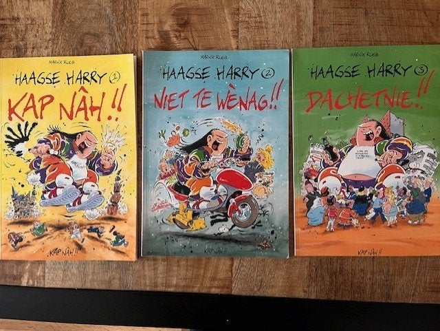 3x Haagse Harry door M Rueb, Meerdere stripboeken, Ophalen of Verzenden, Zo goed als nieuw
