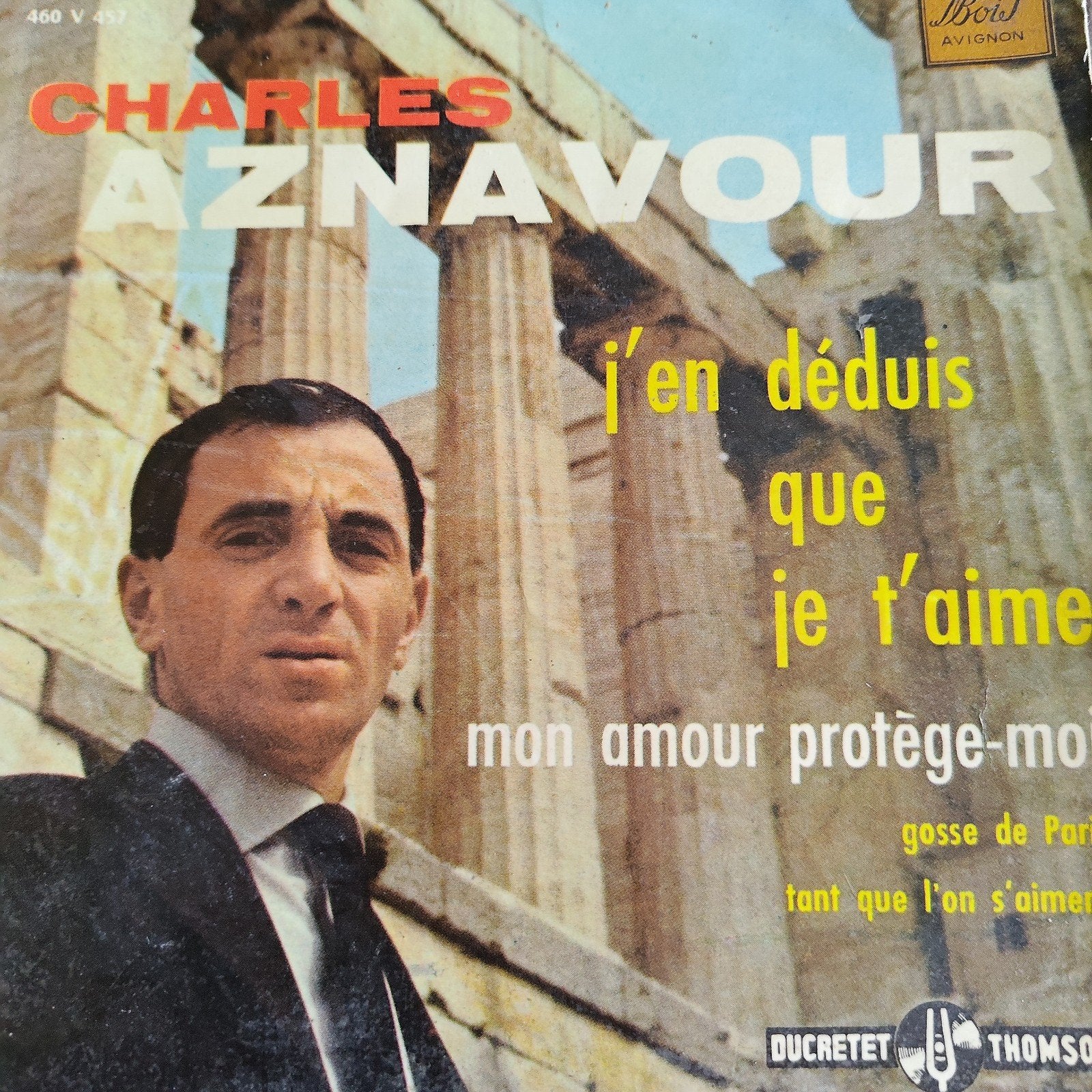 Charles Aznavour - J'en déduis que je t'aime EP, Ophalen of Verzenden, Gebruikt