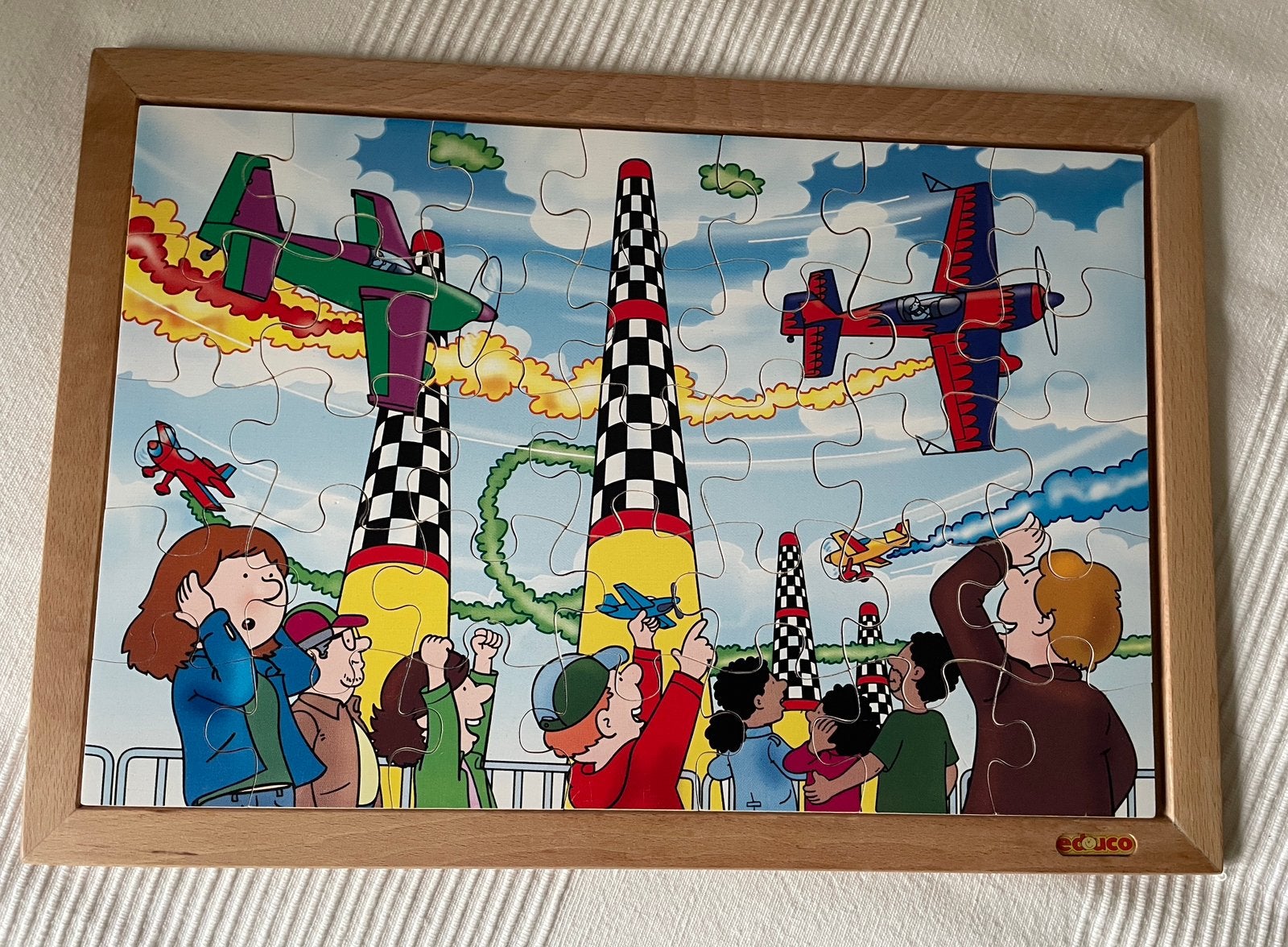 EDUCO Houten kinderpuzzel, Ophalen, 10 tot 50 stukjes, Gebruikt, Van hout