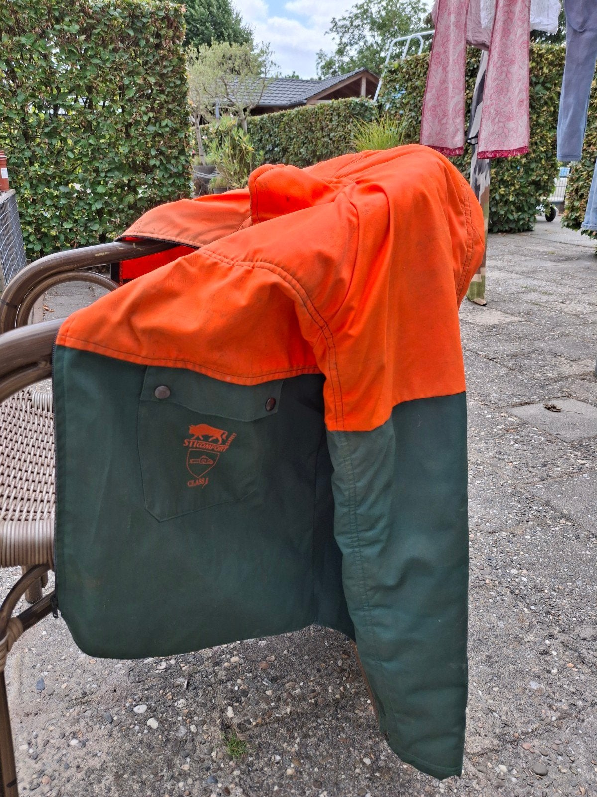 zaagjas met mouwbescherming, Ophalen, Gebruikt, Heren, Jas
