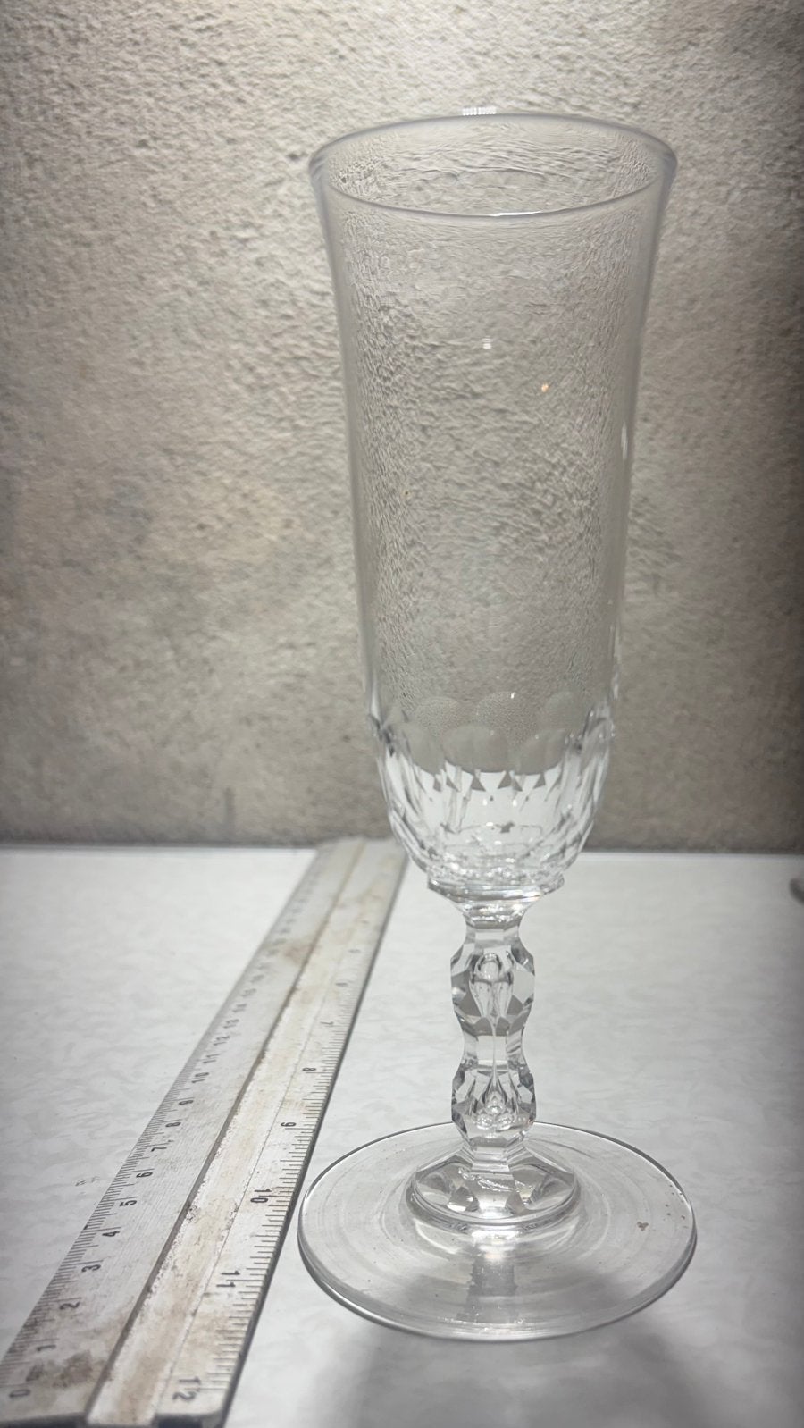 Kristallen Champagneflûtes, 2 stuks, Baccarat?, Ophalen of Verzenden, Zo goed als nieuw, Overige typen