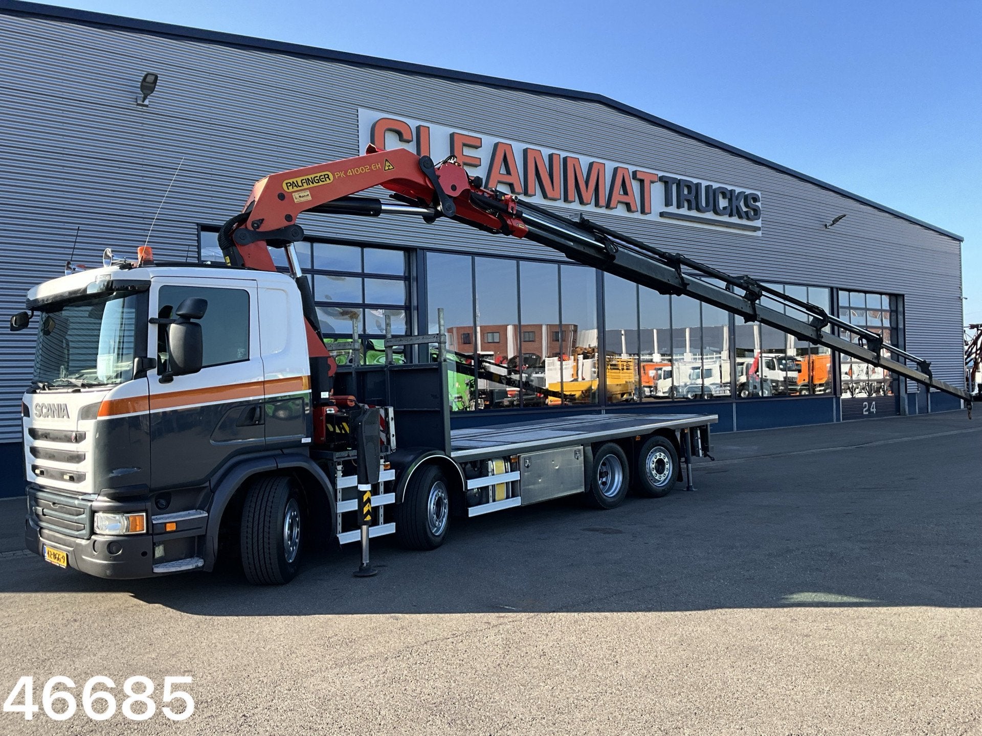 Scania G 410 8x2 Euro 6 Palfinger 41 Tonmeter laadkraan Just, Auto's, Euro 6, Scania, Origineel Nederlands, 411 pk