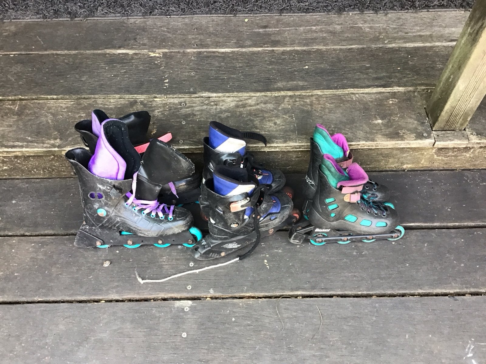 Gebruikte inline skates voor dames en heren, Sport en Fitness, Skeelers, Ophalen, Gebruikt, Dames, Inline skates 4 wielen