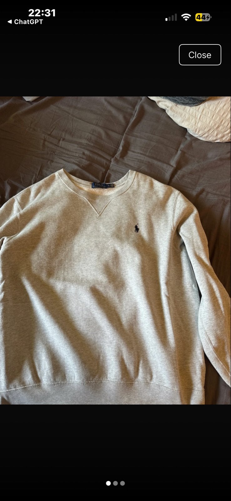 Polo Ralph Lauren sweater - Grijs - Maat Xl, Ophalen of Verzenden, Zo goed als nieuw, Maat 56/58 (XL), Grijs