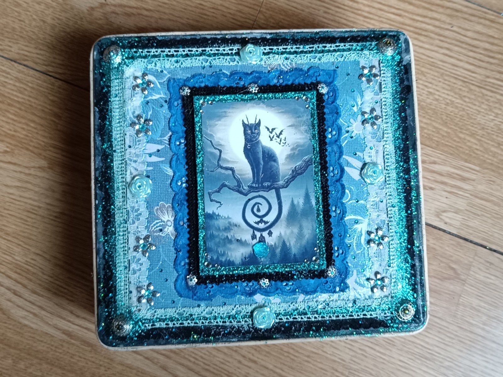 Black Cat Mystic Art, Ophalen of Verzenden, Nieuw, Rechthoekig, Overige materialen