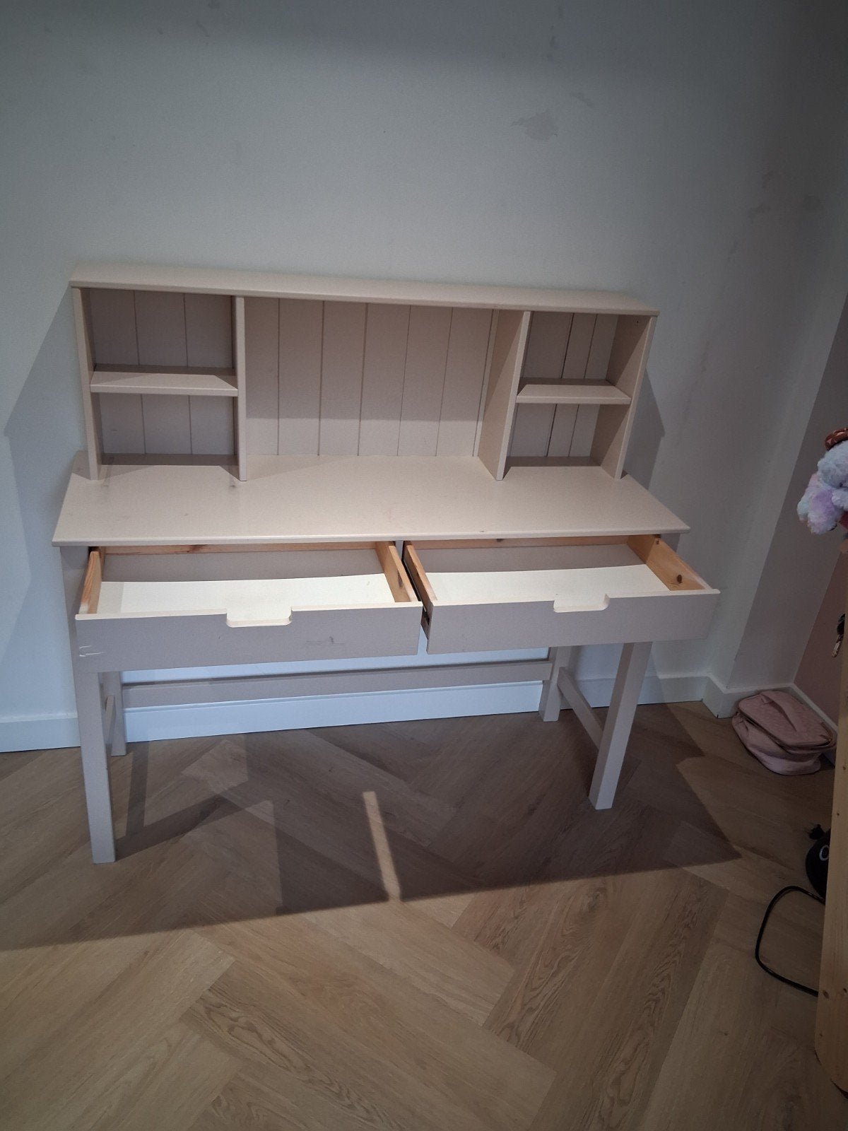 Bureau met opzetstuk en lades - 40x120x76.5 cm, Huis en Inrichting, Bureaus, Ophalen of Verzenden, Gebruikt