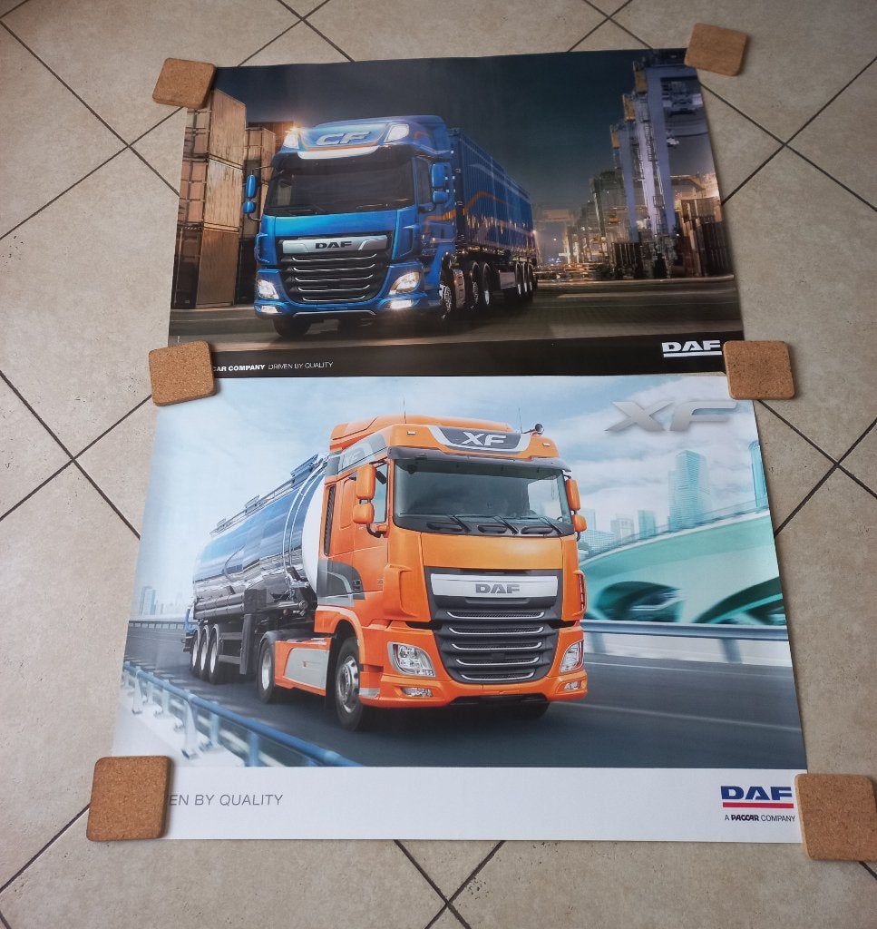 DAF posters, Ophalen of Verzenden, Gebruikt, A1 t/m A3, Overige onderwerpen