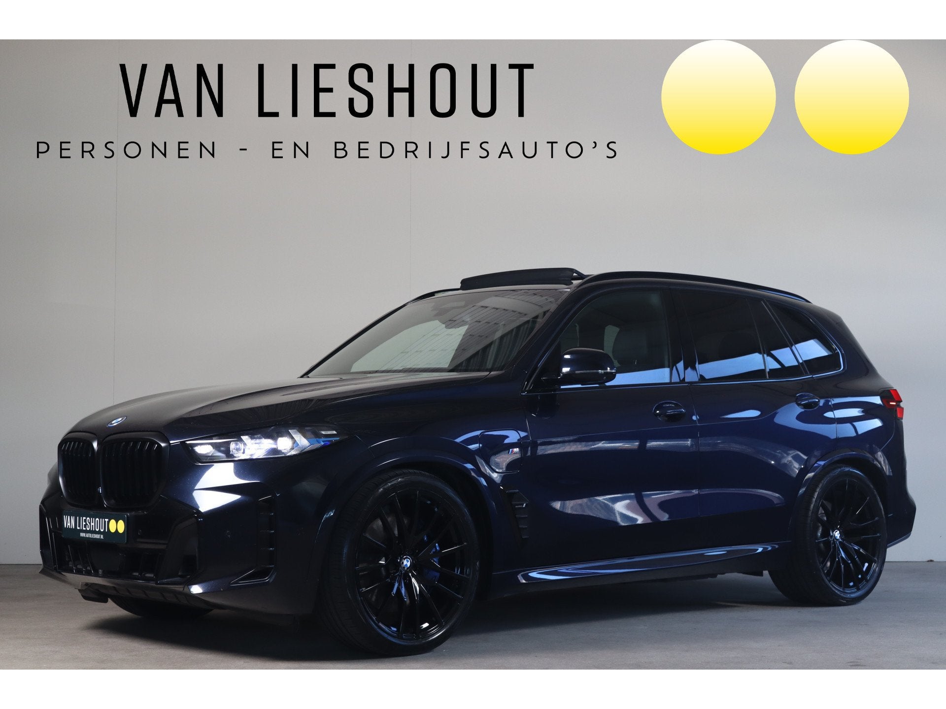 BMW X5 xDrive50e M-Sport Individual Leder I Carbon Schwarz, Auto's, BMW, Automaat, Gebruikt, 2395 kg, Zwart