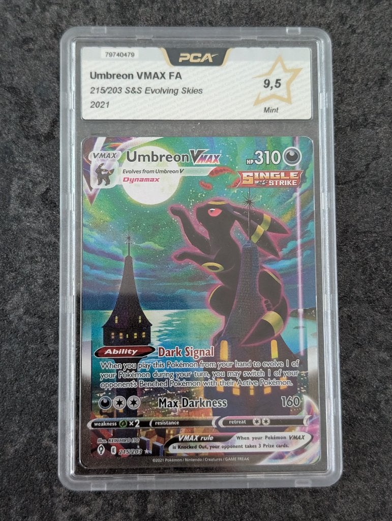 umbreon vmax 215, Hobby en Vrije tijd, Ophalen of Verzenden, Nieuw, Losse kaart, Foil