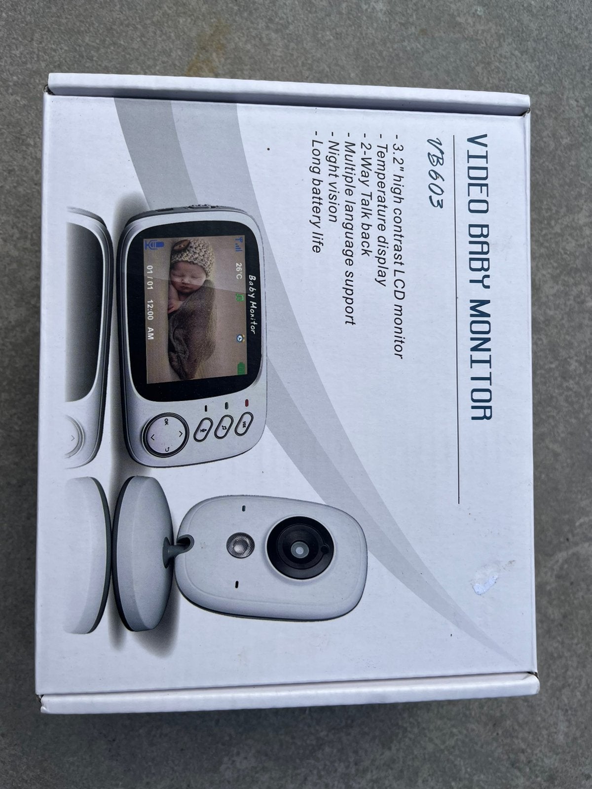 Video banyfoon ‘baby monitor’  VB603 LCD scherm,, Ophalen of Verzenden, Zo goed als nieuw, 250 meter of meer, Camera
