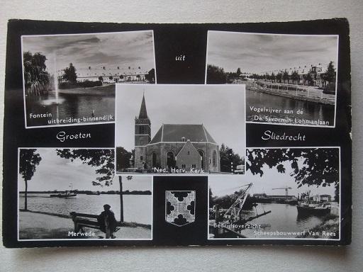 P184 Groeten uit Sliedrecht - 1963, Verzenden, 1960 tot 1980, Gelopen, Zuid-Holland