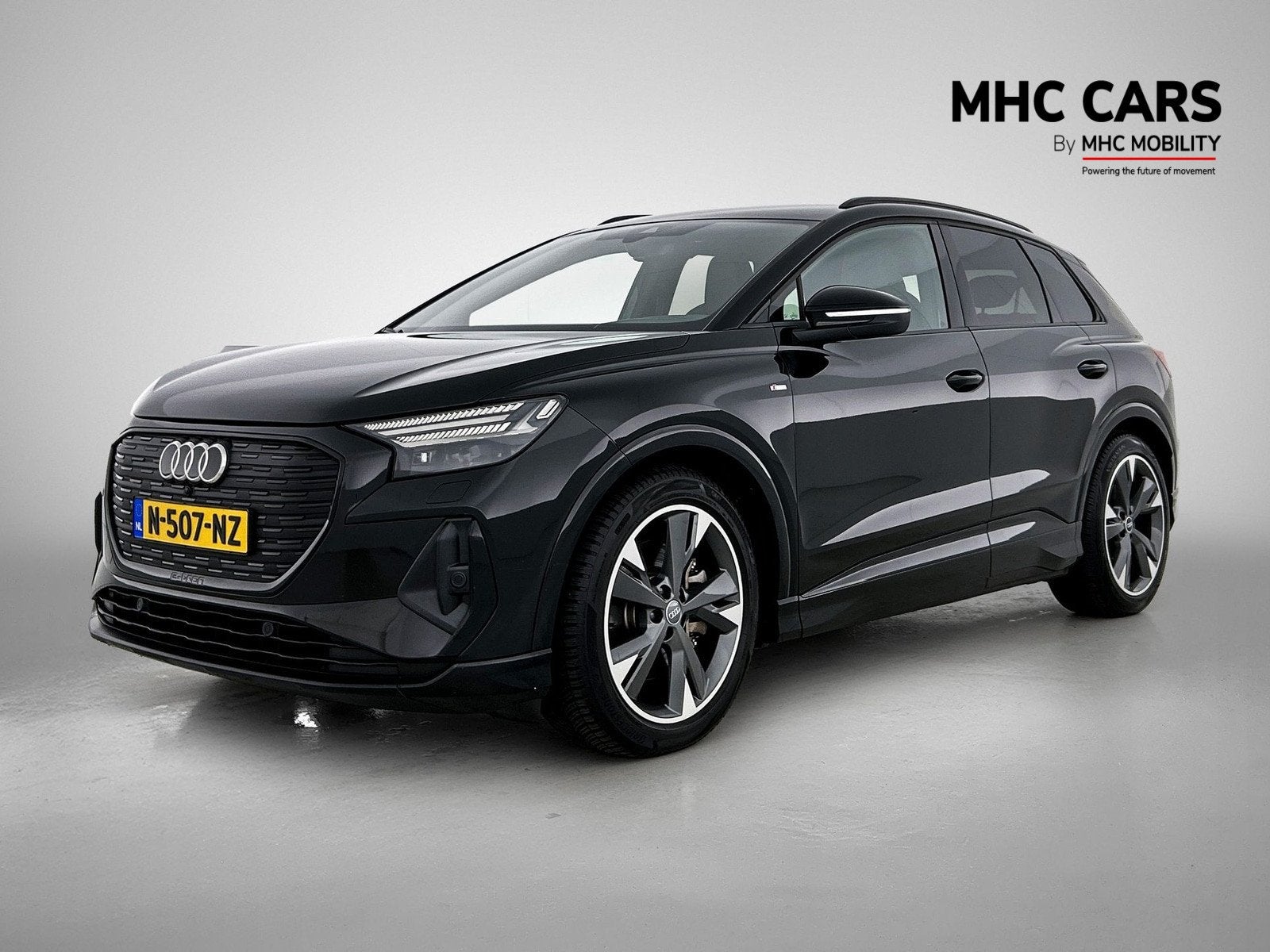 Audi Q4 e-tron 50 quattro Launch edition S Competition 77 kW, Auto's, Audi, Gebruikt, Zwart, 2135 kg, Zwart