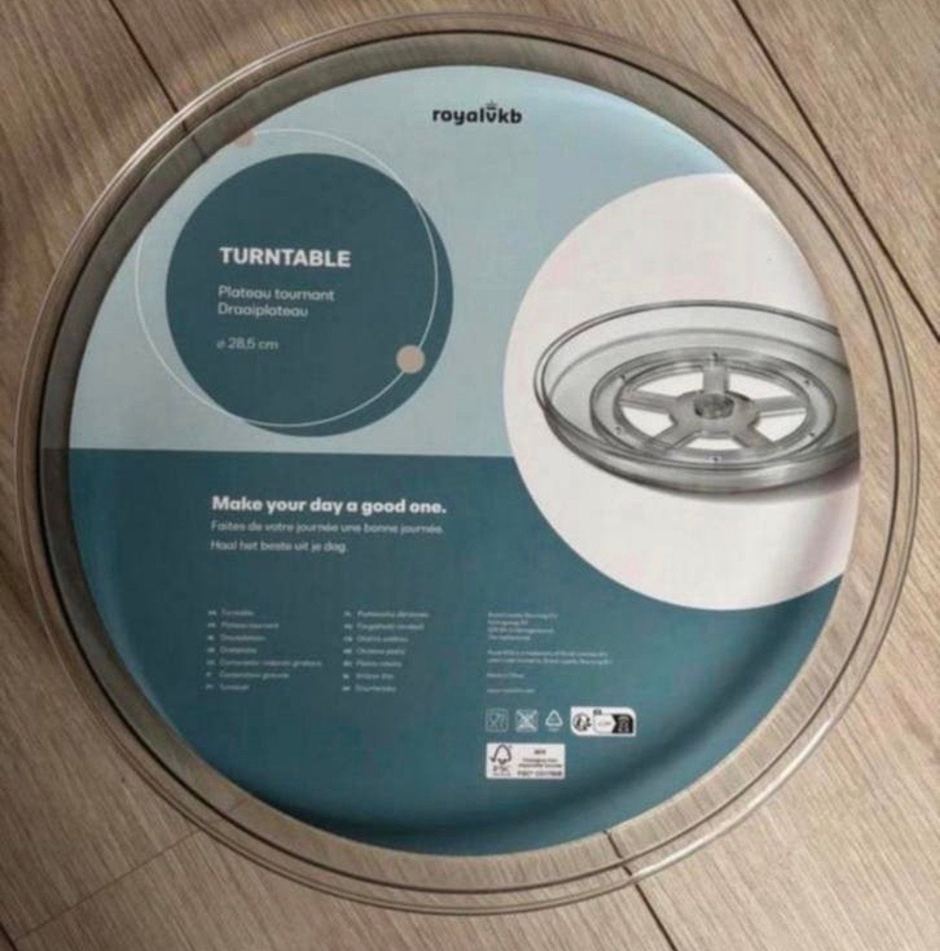 Nieuwe 1800 + 1200 ml Royal VKB voorraadbus met draaiplateau, Ophalen, Nieuw