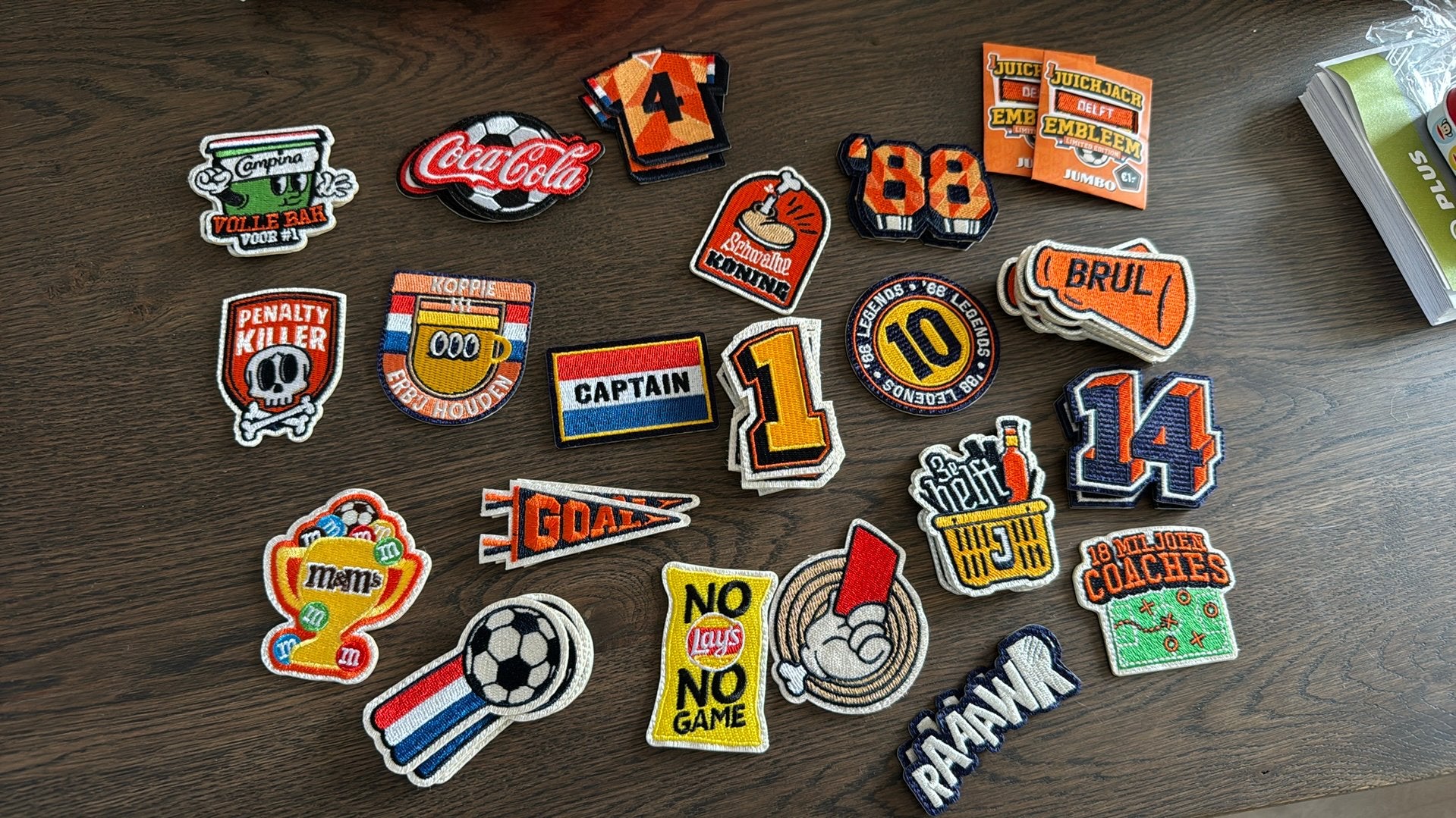 Juich emblemen, Verzamelen, Jumbo, Ophalen of Verzenden