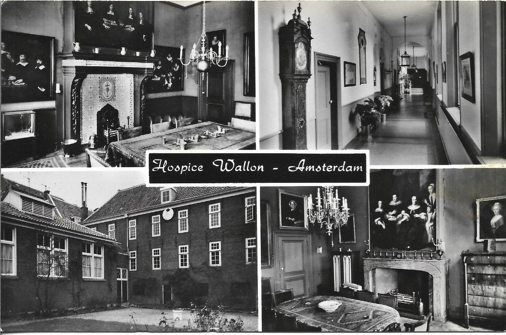 Amsterdam - 6 - Hospice Wallon - oude foto-ansichtkaart, Ophalen of Verzenden, 1960 tot 1980, Gelopen, Noord-Holland