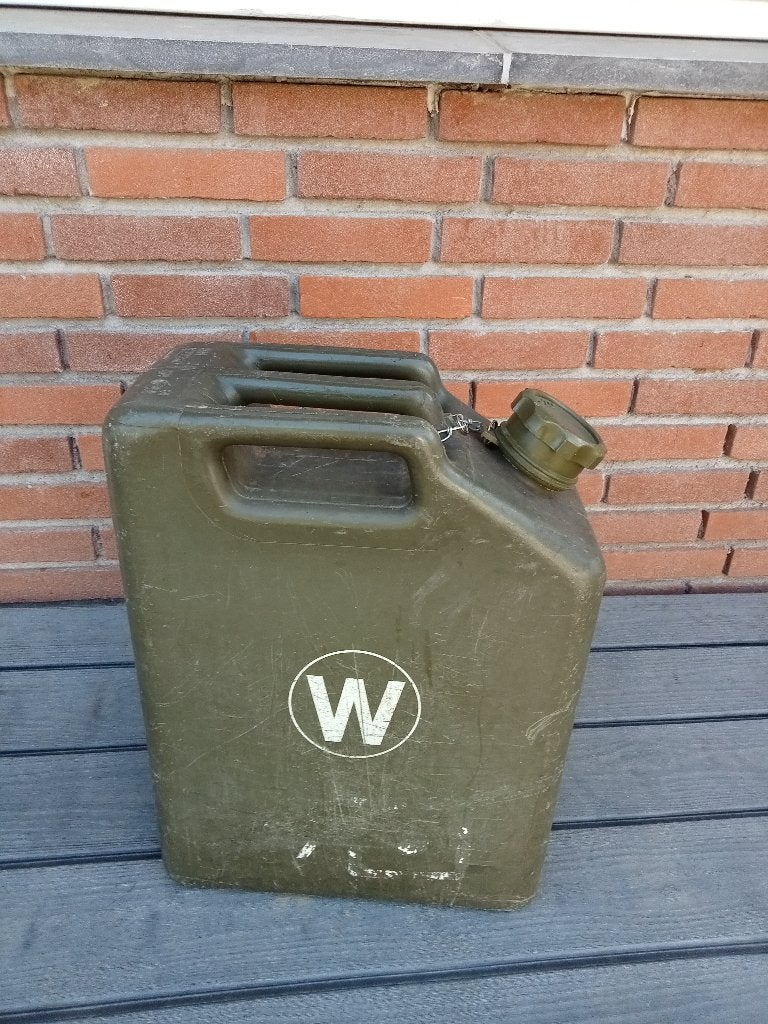 Kunststof water kan, jerrycan 20L militair, Ophalen of Verzenden, Landmacht, Overige gebieden