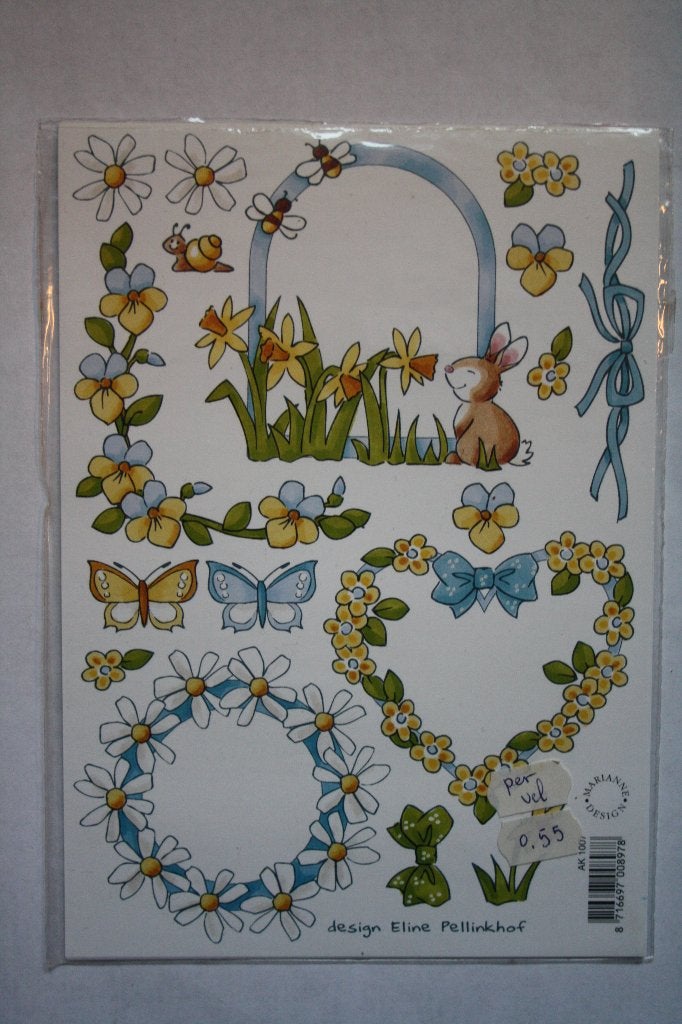 9 st. A5 designe knipvellen design Eline Pellinkhof 85, Hobby en Vrije tijd, Kaarten | Zelf maken, Ophalen of Verzenden, Nieuw