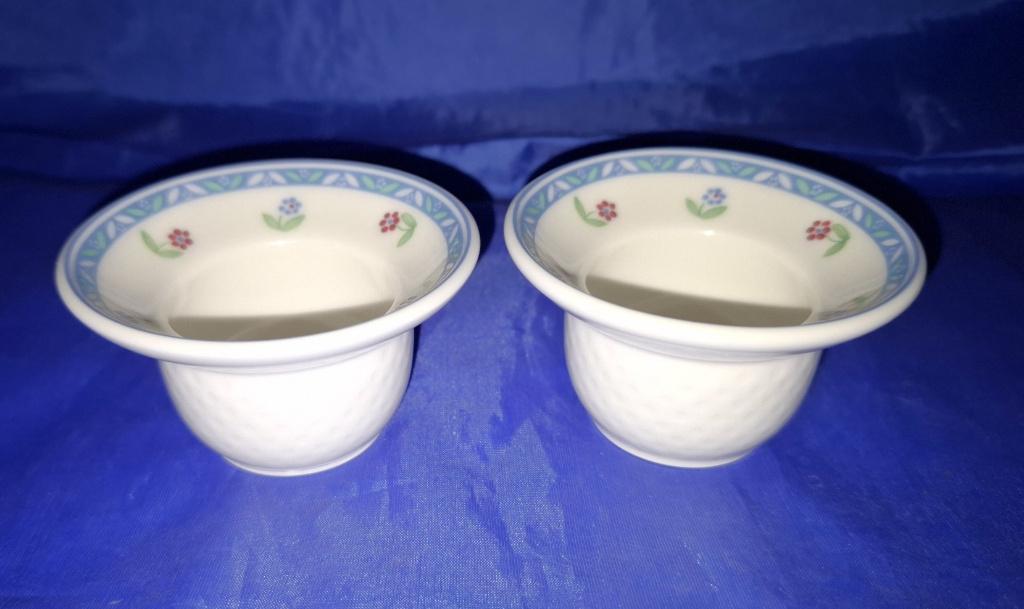 Villeroy&Boch Adeline eierdoppen, Huis en Inrichting, Keuken | Servies, Zo goed als nieuw, Overige typen, Overige stijlen, Porselein