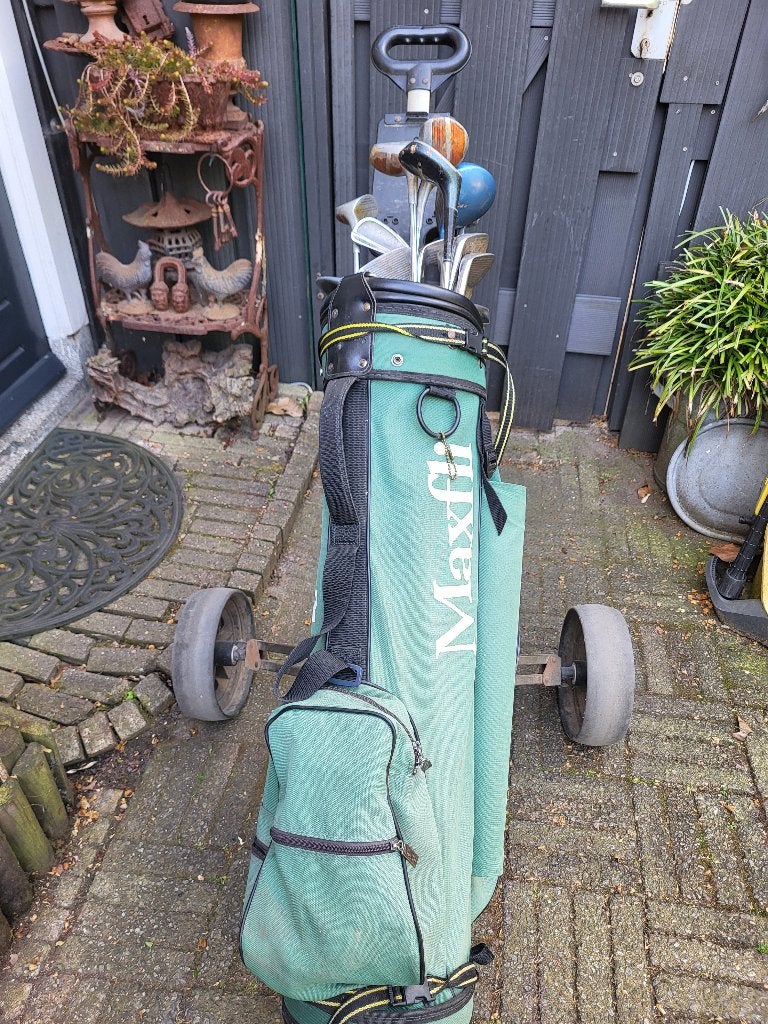 Golftas met inhoud Maxfli, Ophalen, Zo goed als nieuw, Golfkar, Overige merken