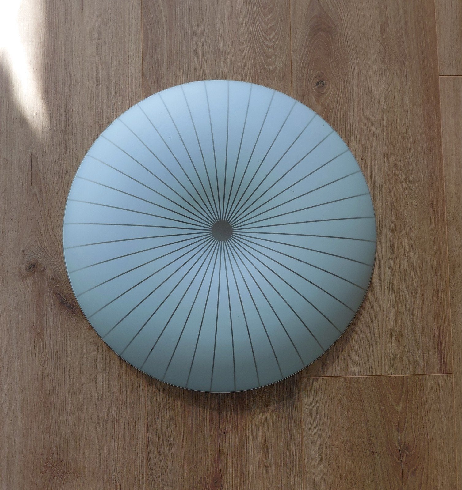 plafondlamp van glas., Ophalen, Gebruikt, E27 (groot), Glas