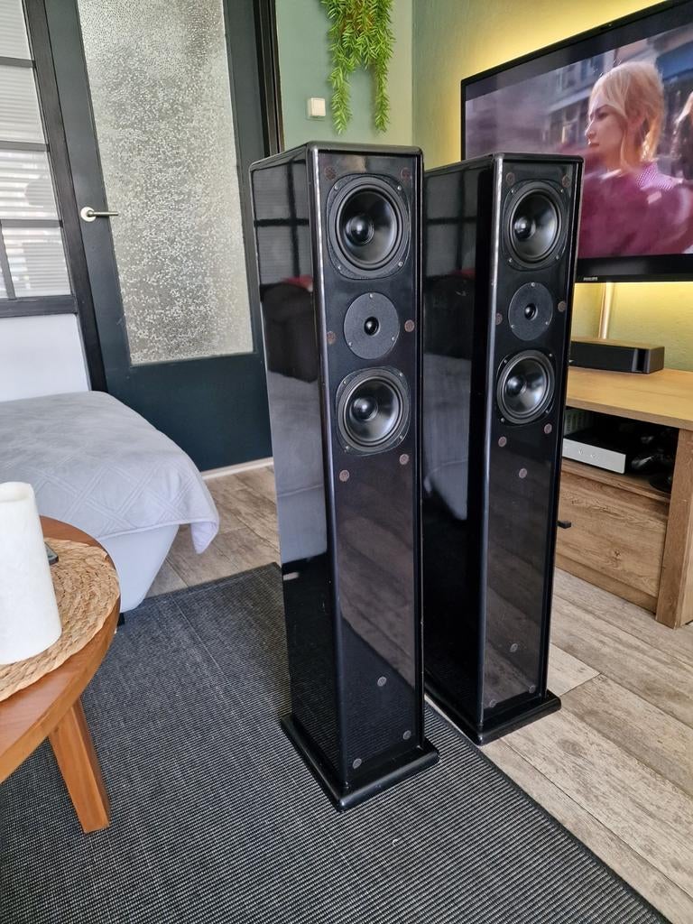 Elipson colonne duson, Ophalen of Verzenden, Front, Rear of Stereo speakers, Overige merken