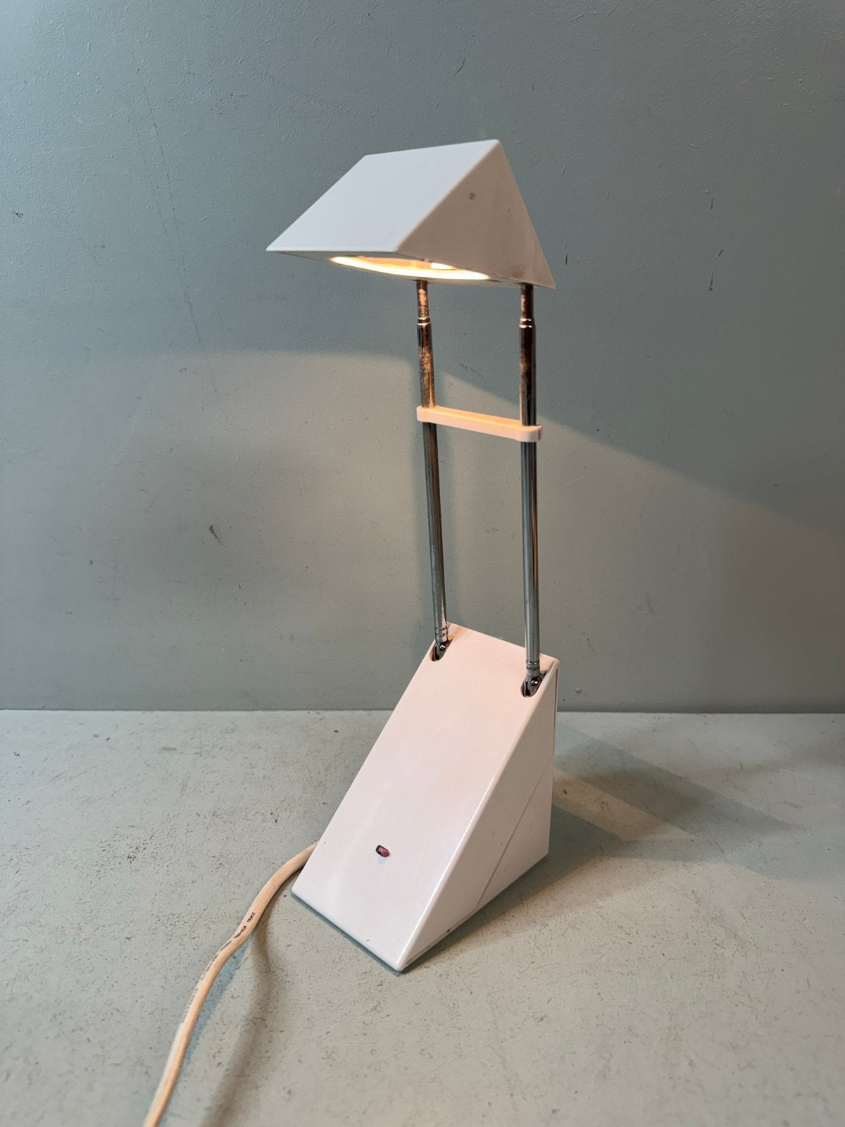 Vintage IKEA bureaulamp - Wit, verstelbaar design, Ophalen of Verzenden
