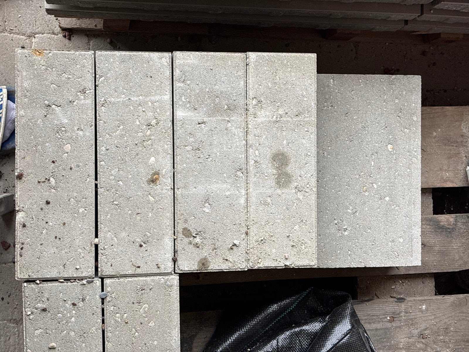 10 betonblokken 30x20x10 cm, Tuin en Terras, Ophalen, Gebruikt, Minder dan 5 m², Beton