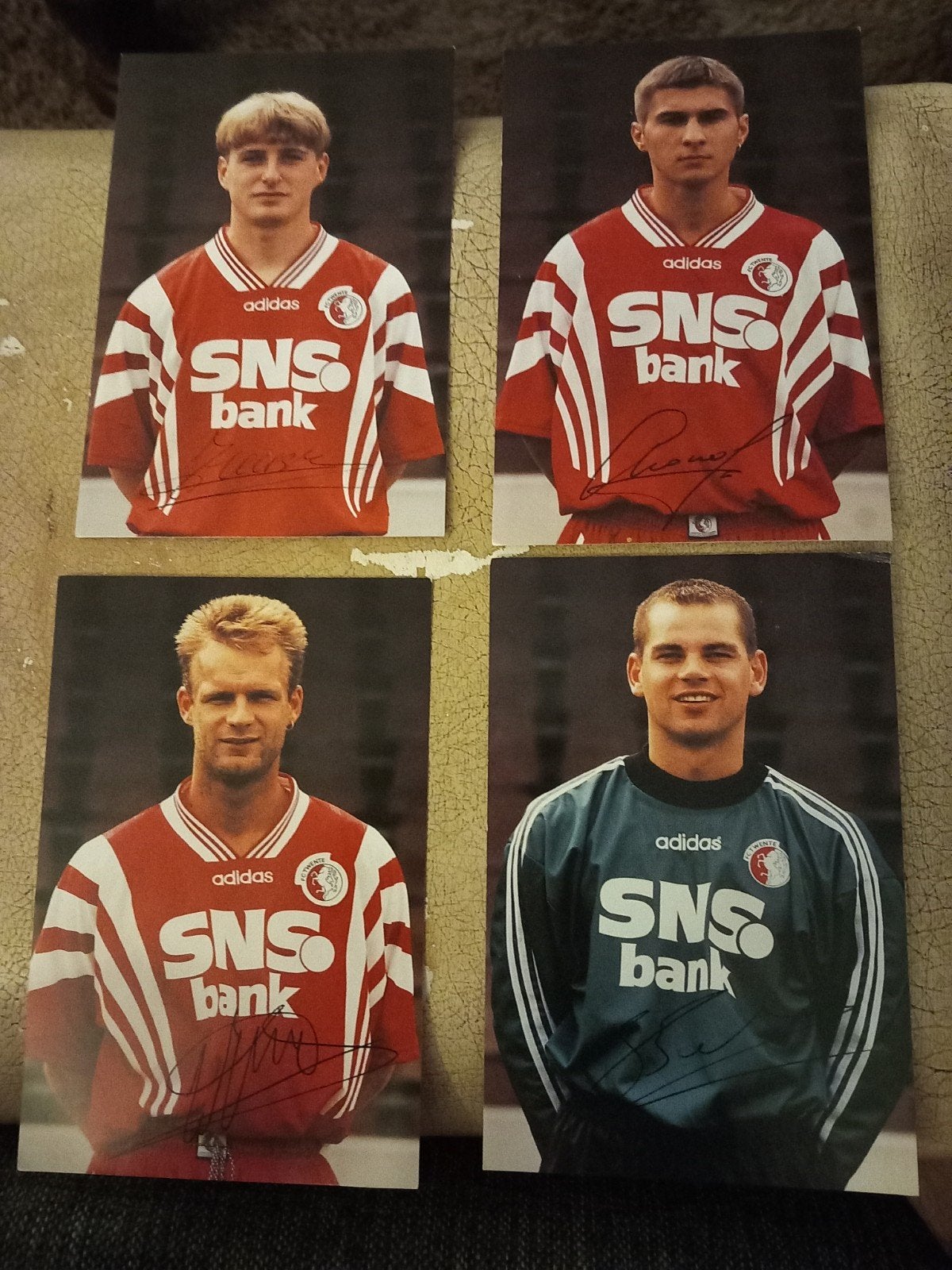 4 spelerskaarten Fc Twente 96-97, Ophalen of Verzenden, Plaatje