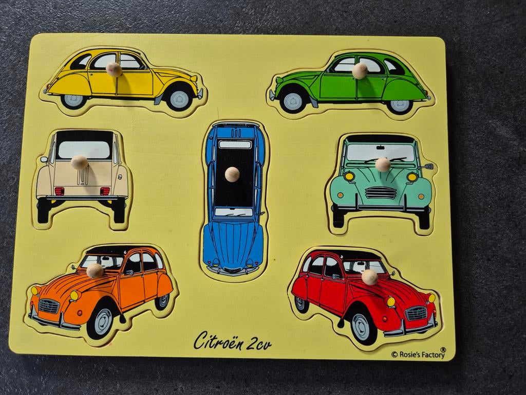 Houten puzzel citroën/ rosie's factory, Ophalen of Verzenden