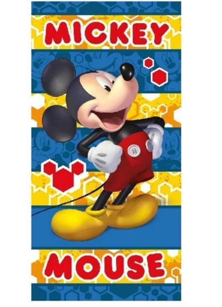 Mickey Mouse Badlaken / Strandlaken - Sneldrogend - Disney, One size, Nieuw, Ophalen of Verzenden, Mickey Mouse