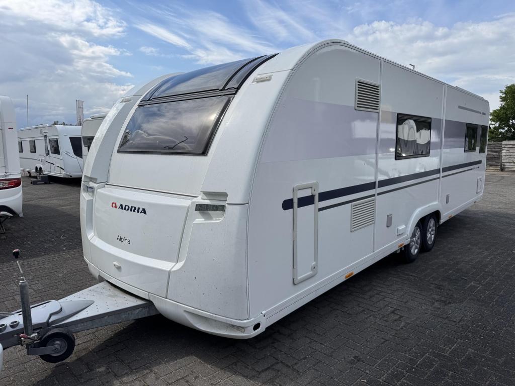 Adria Alpina 753 HT 2019 | Enkele bedden | Movers | Airco, Caravans en Kamperen, Caravans, Schokbreker, 7 tot 8 meter, Bedrijf