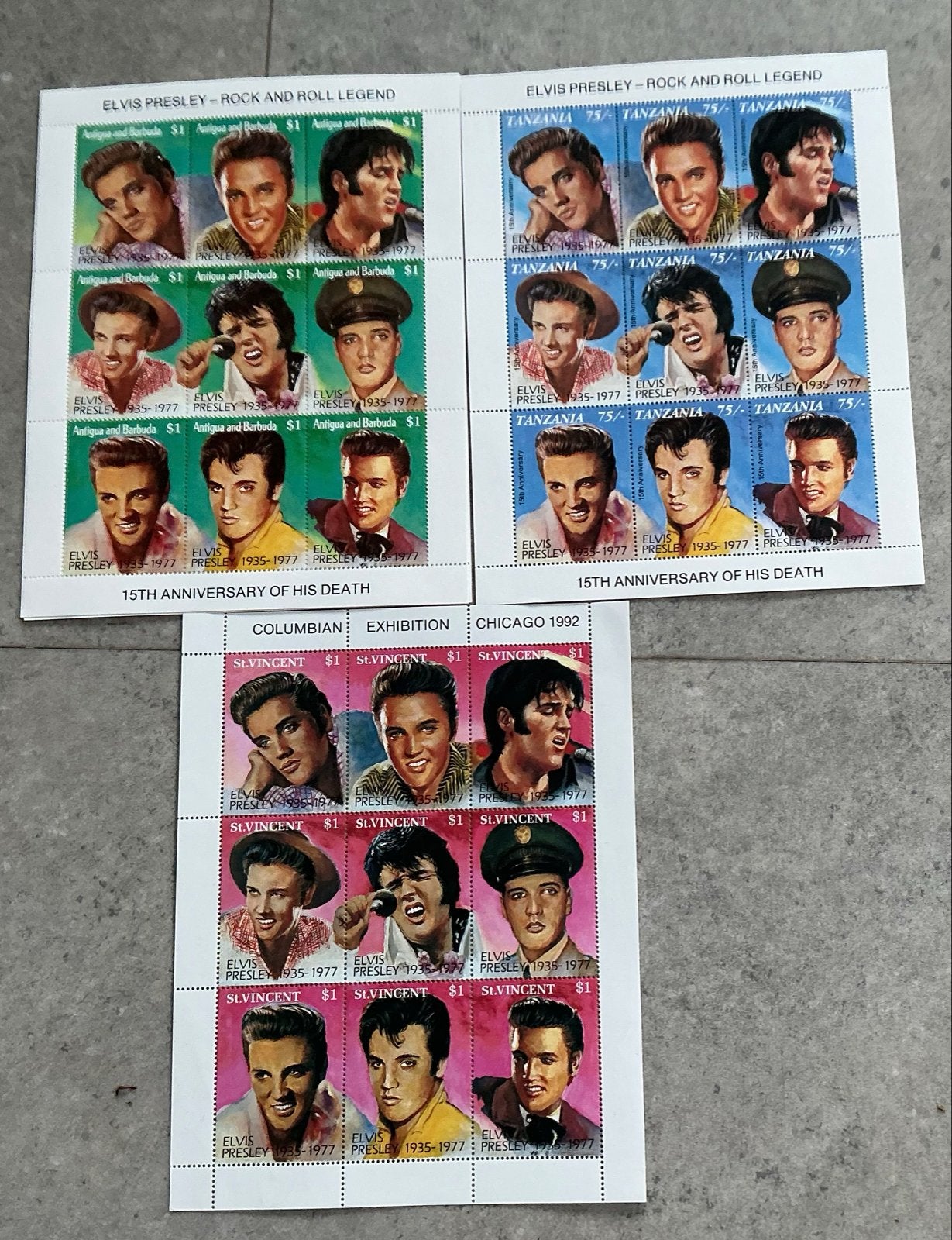 Elvis Presley postzegelcollectie - Diverse landen, Ophalen of Verzenden, Na 1940, Postfris
