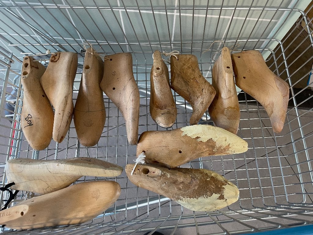 Partij Houten Schoenleesten Schoenmaker Vintage, Antiek en Kunst, Curiosa en Brocante, Ophalen of Verzenden